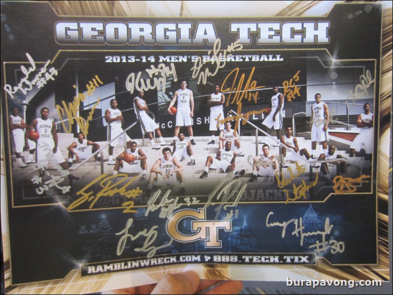 Every player autograph from 2013-14 team.