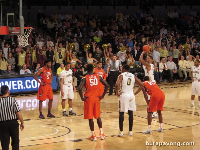 Georgia Tech vs. Clemson. 2/23/2016.