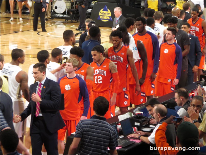 Georgia Tech vs. Clemson. 2/23/2016.