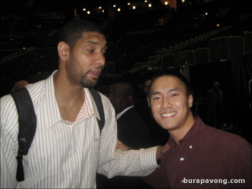 March 25, 2009. Tim Duncan of the San Antonio Spurs. Greatest basketball player of all-time.