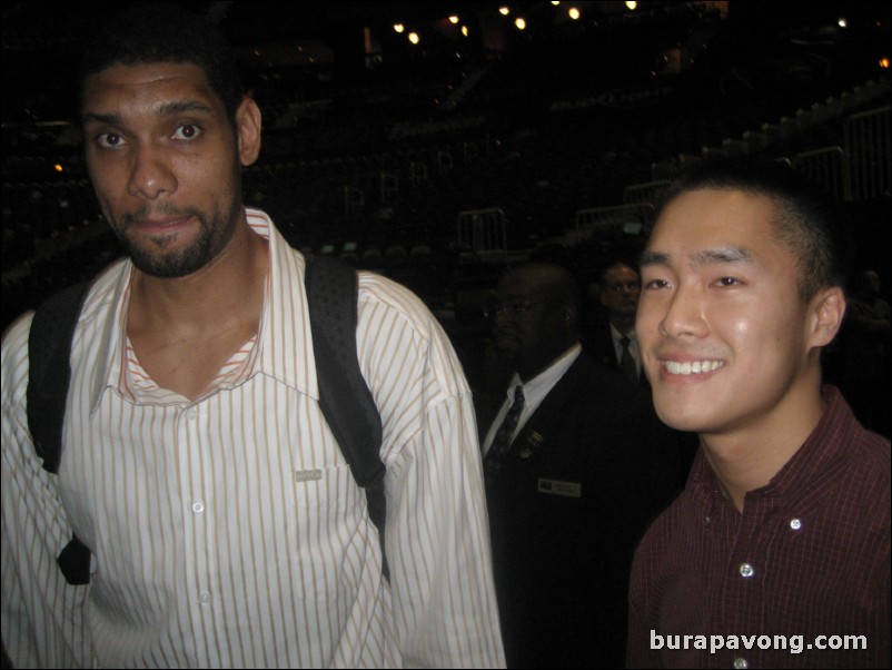 March 25, 2009. Tim Duncan of the San Antonio Spurs. Greatest basketball player of all-time.