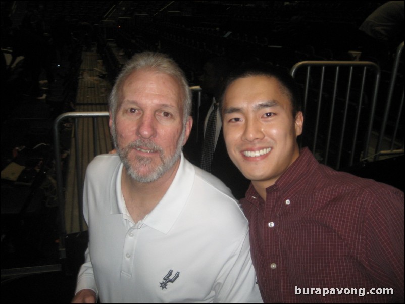 March 25, 2009. Gregg Popovich, head coach of the San Antonio Spurs. One of the all-time great NBA coaches.