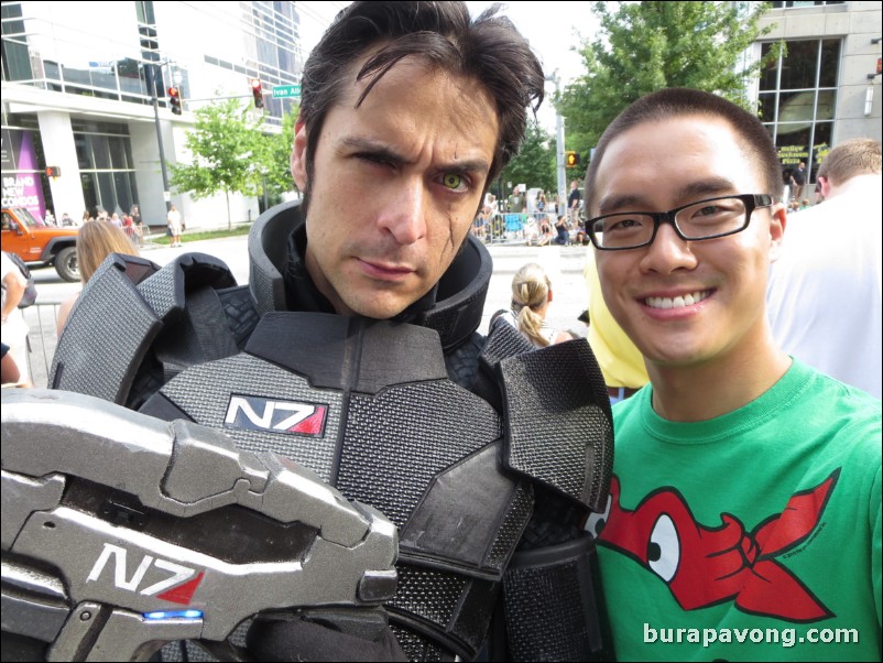 August 30, 2014. Mark Meer, voice of Commander Shepard in the Mass Effect video game series.