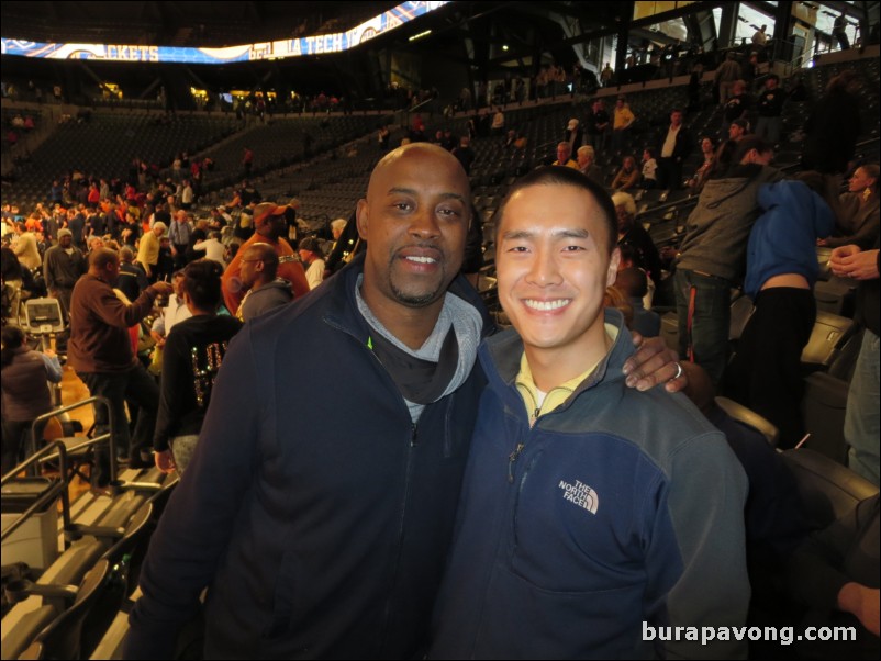 February 8, 2014. Former NBA All-Star and legendary Georgia Tech point guard Kenny Anderson.
