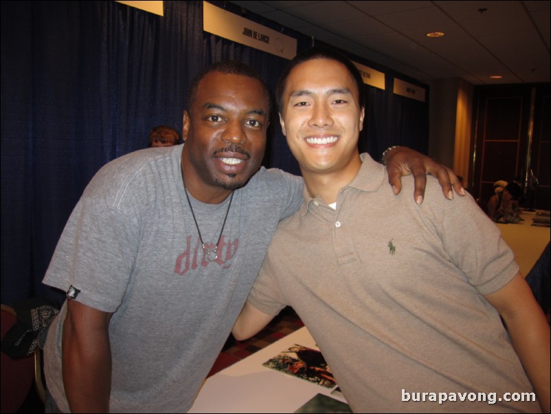 September 6, 2010. LeVar Burton, Geordi La Forge from Star Trek: The Next Generation. (Not an athlete, but a celebrity.)