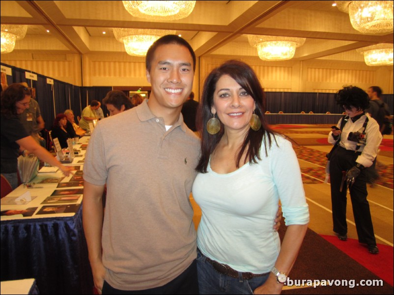 September 6, 2010. Marina Sirtis, Counselor Deanna Troi from Star Trek: The Next Generation. (Not an athlete, but a celebrity.)