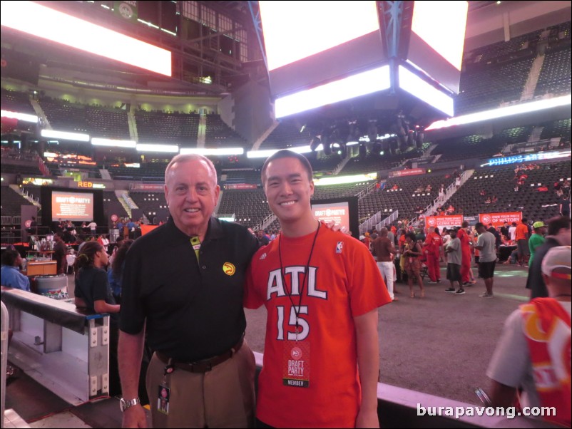 June 25, 2015. Steve Holman, Voice of the Atlanta Hawks.