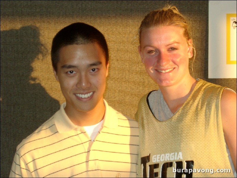 November 1, 2003. Megan Harpring, Tech guard and sister of former Tech All-American and current NBA player Matt Harpring.