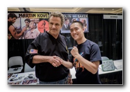 August 29, 2014. Martin Kove, Cobra Kai Sensei John Kreese from the Karate Kid movies.