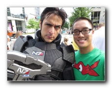 August 30, 2014. Mark Meer, voice of Commander Shepard in the Mass Effect video game series.