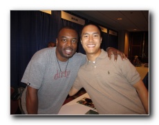 September 6, 2010. LeVar Burton, Geordi La Forge from Star Trek: The Next Generation. (Not an athlete, but a celebrity.)