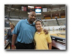 October 22, 2010. Tech and NBA alum, Dennis Scott (now in radio and TV).
