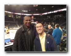 November 13, 2015. Former NBA All-Star and 3-time blocks leader, Theo Ratliff.