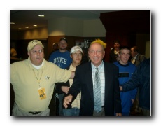 February 26, 2006. A great picture of me stalking Dick Vitale as he is escorted outside the coliseum.