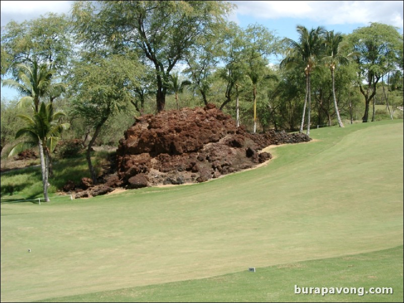 Wailea Golf Club - Gold Course. Lava rock.