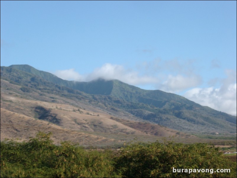 View of mountains from Maalaea.