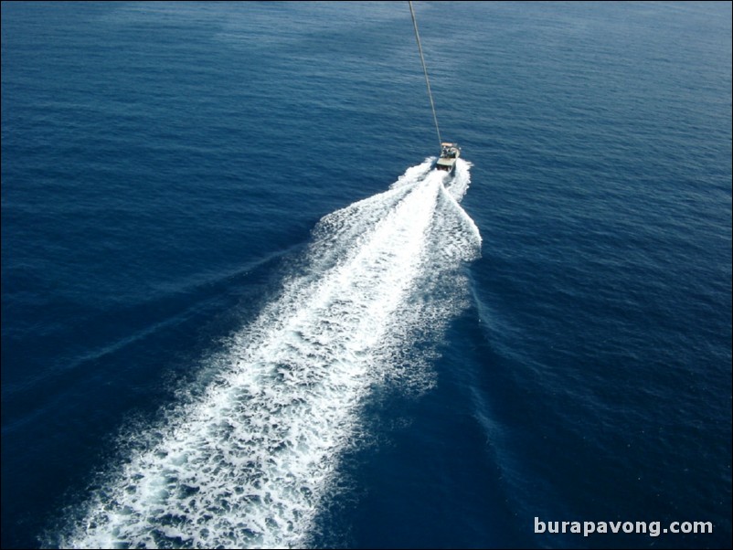 Parasailing in Lahaina. View from 900 feet.