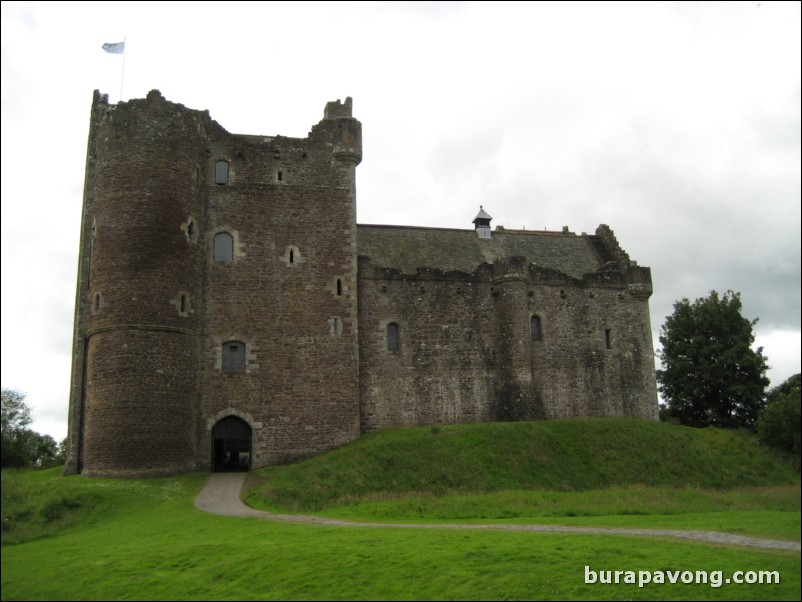 Doune Castle in Stirling.  Monty Python and the Holy Grail was filmed here.