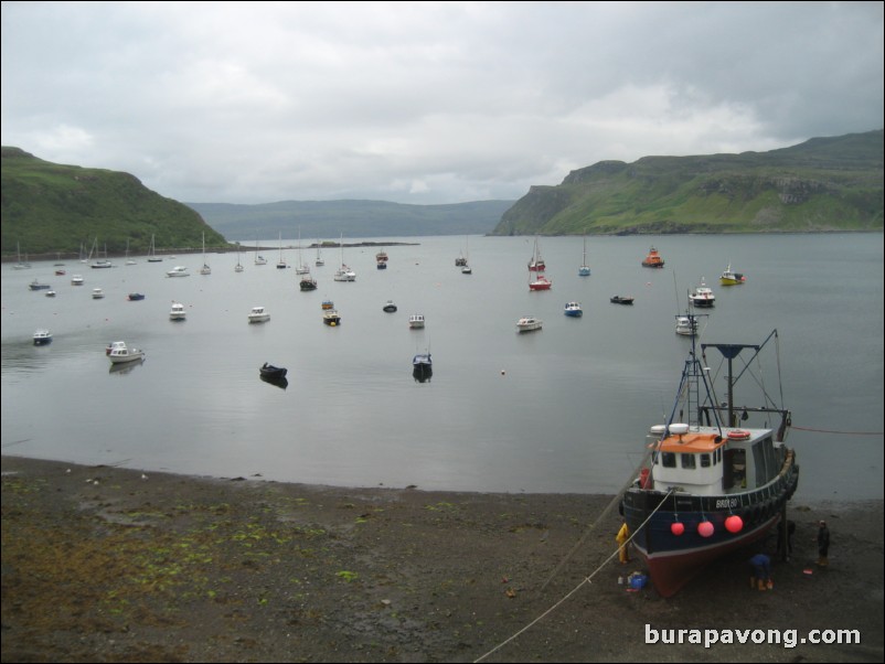 Portree harbour.