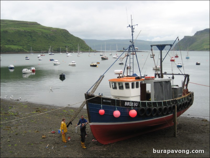 Portree harbour.