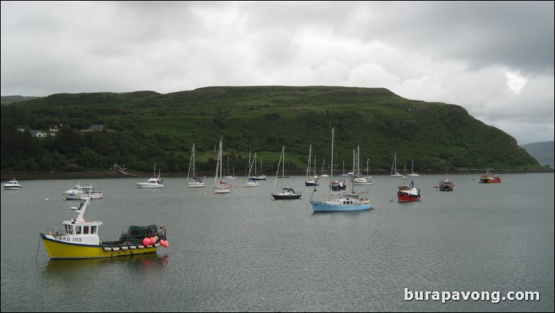 Portree harbour.