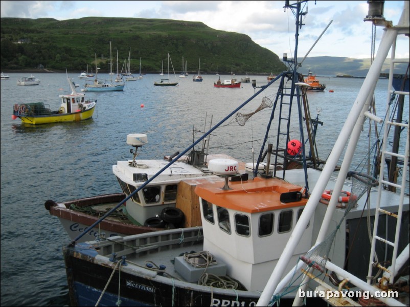 Portree harbour.