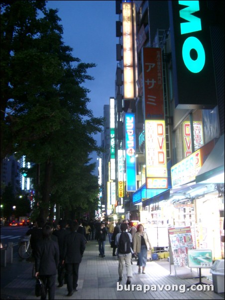 Akihabara at night.