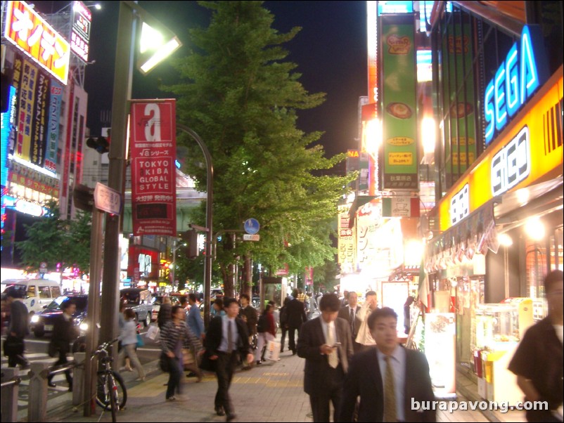 Akihabara at night.