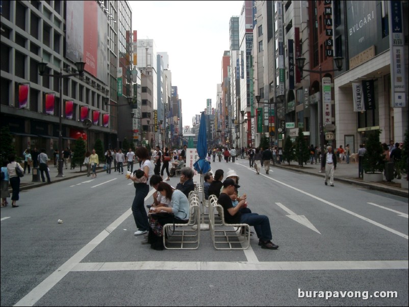 Sunday afternoon in Ginza.