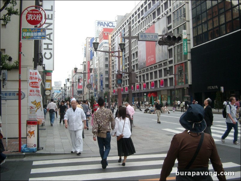 Sunday afternoon in Ginza.