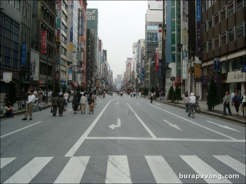 Sunday afternoon in Ginza.