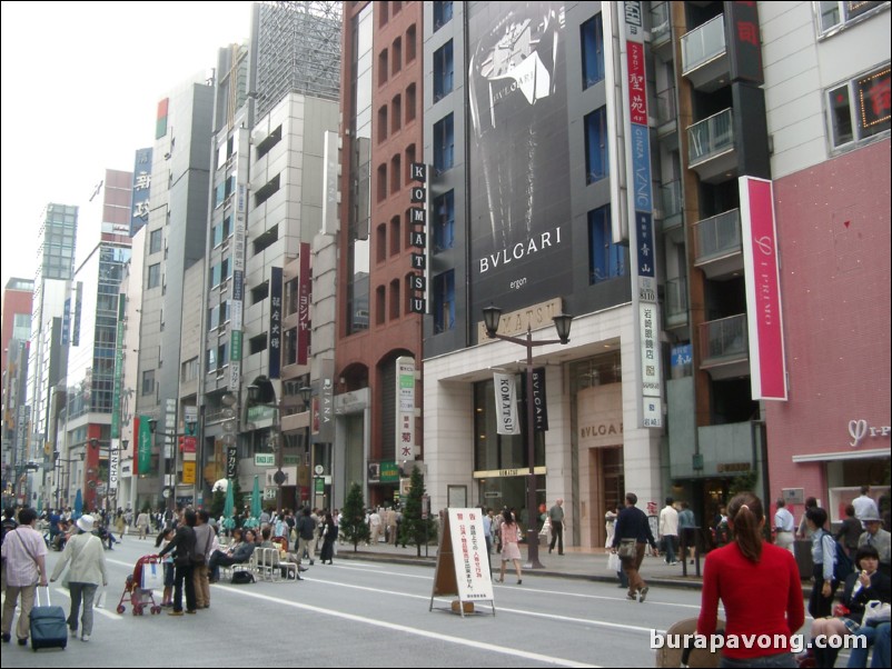 Sunday afternoon in Ginza.