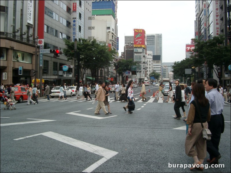 Sunday afternoon in Ginza.