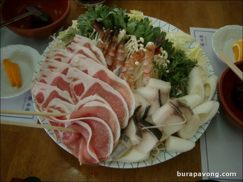 Sukiyaki lunch in Hakone.