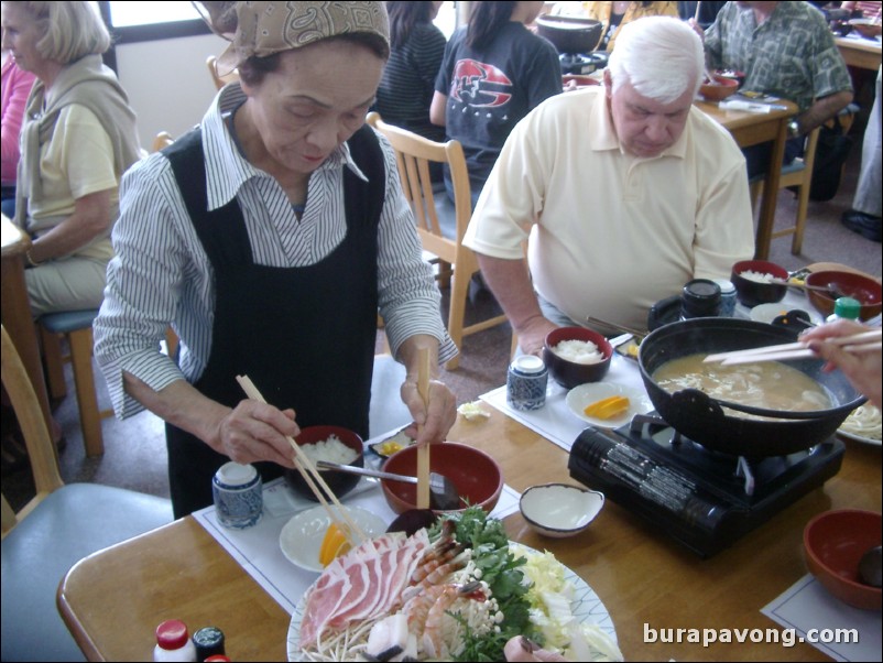 Sukiyaki lunch in Hakone.