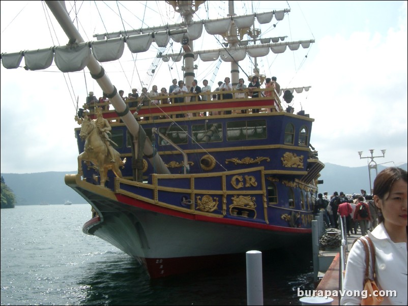 The ship I sailed on. Lake Ashinoko, Fuji-Hakone-Izu National Park.