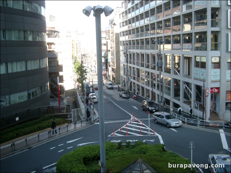 Outside Ebisu station.