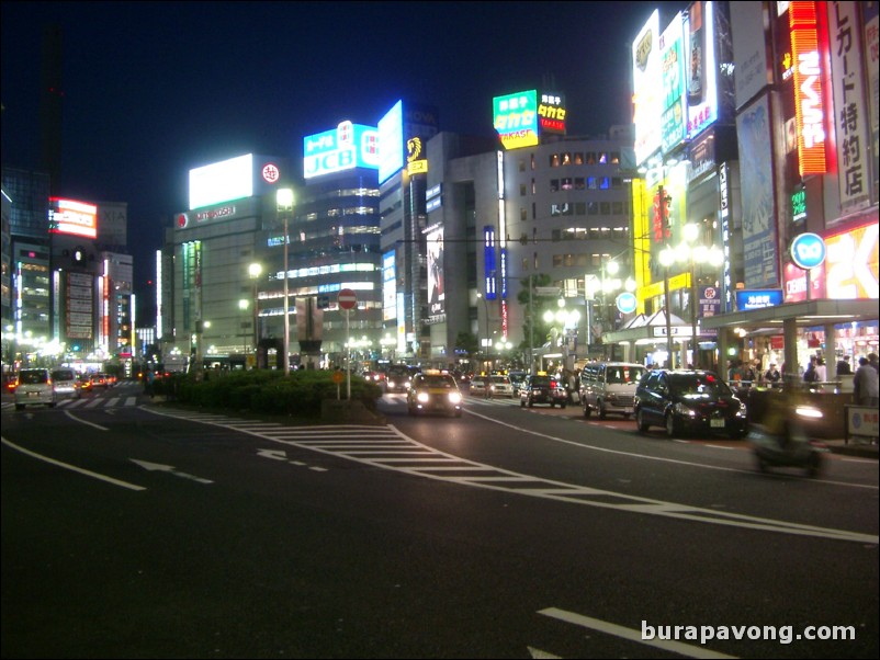 Ikebukuro at night.