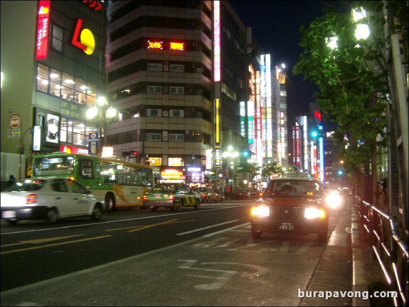 Ikebukuro at night.