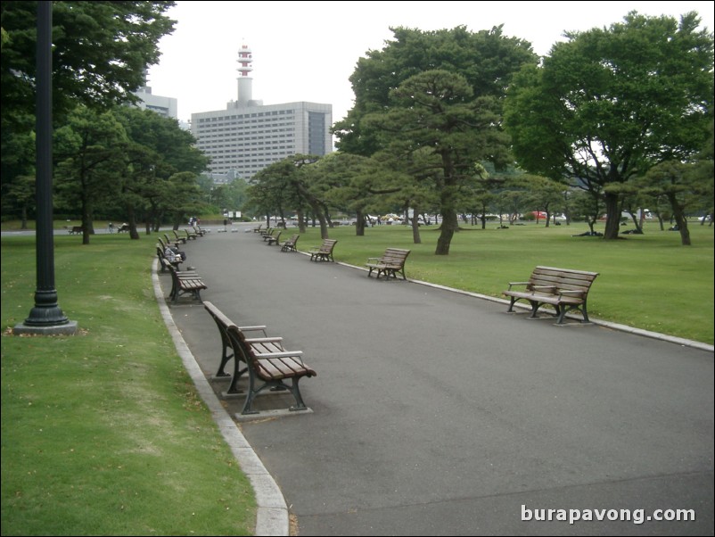 Park outside Imperial Palace.