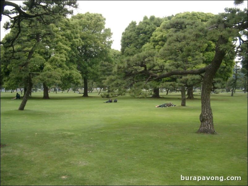 Park outside Imperial Palace.