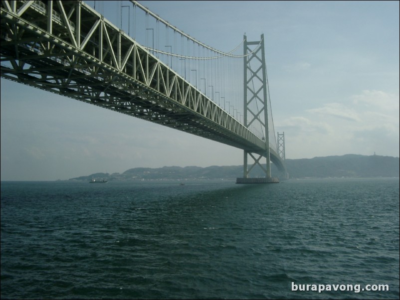 Akashi-Kaikyo Bridge, the world's longest suspension bridge.