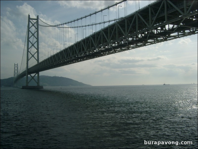 Akashi-Kaikyo Bridge, the world's longest suspension bridge.