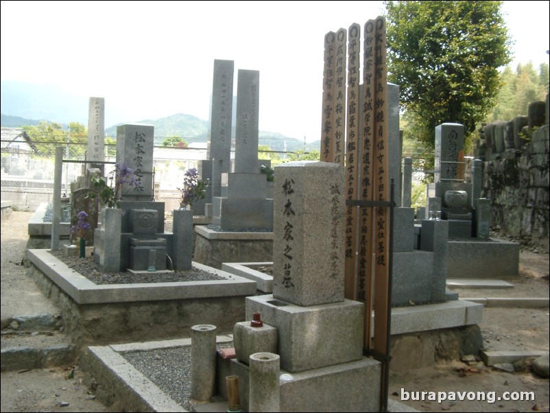 Graveyard outside bamboo forest, Arashiyama.