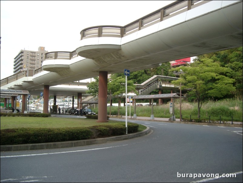 Narita train station.