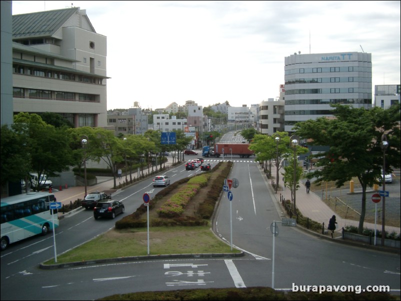 View from Narita train station.