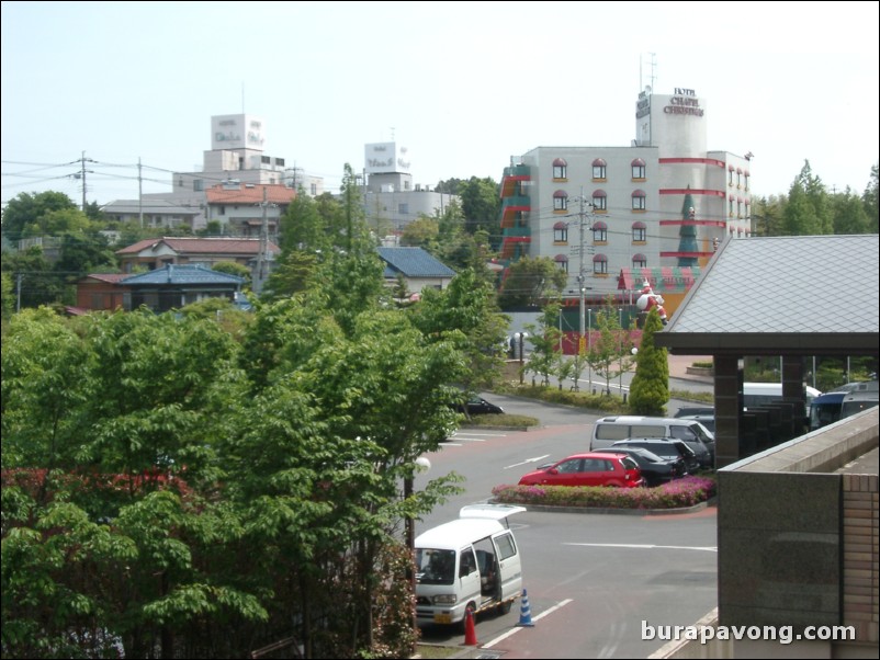 View from hotel (International Garden).