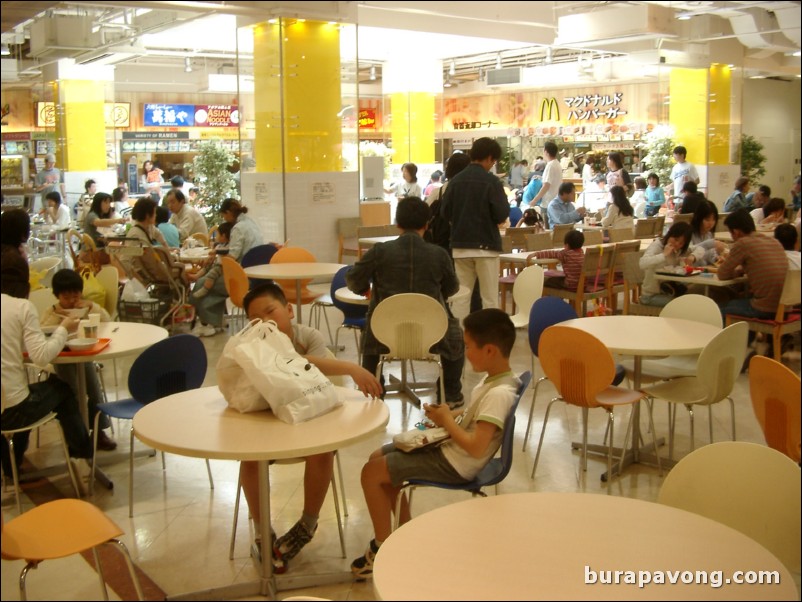 Food court, AEON shopping center.