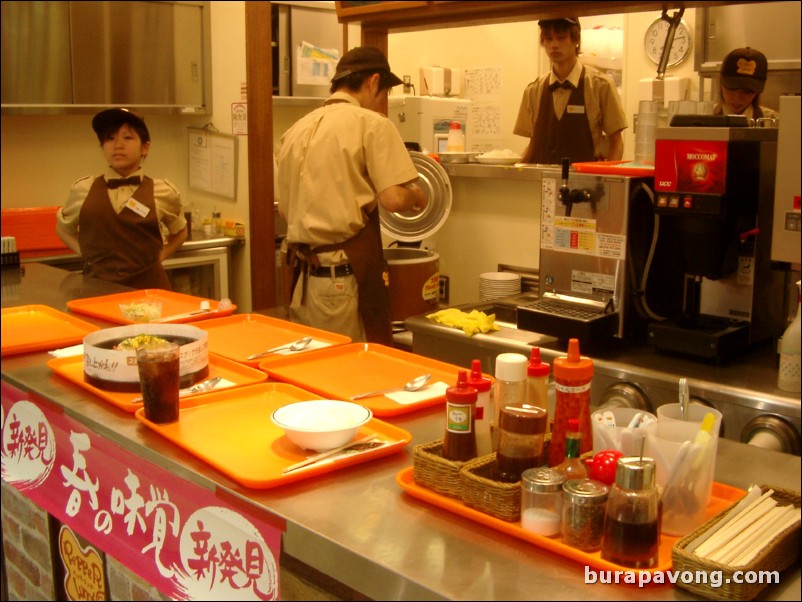 Food court, AEON shopping center.