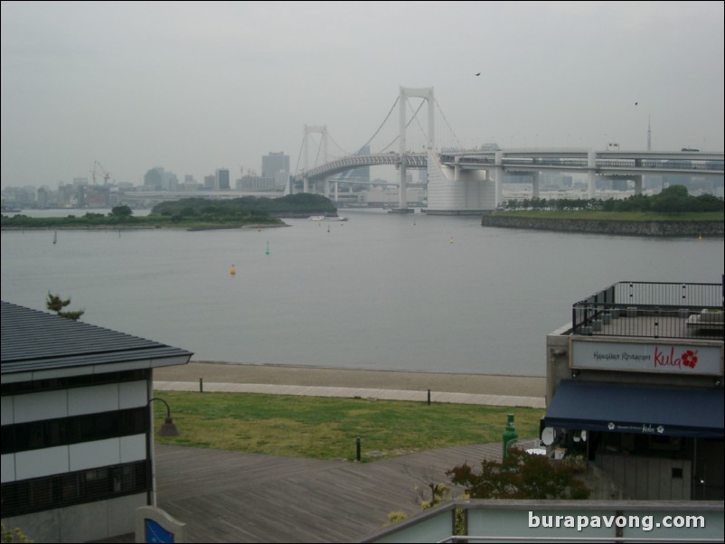 Manmade beaches at Odaiba-kaihin-koen (Odaiba Marine Park).